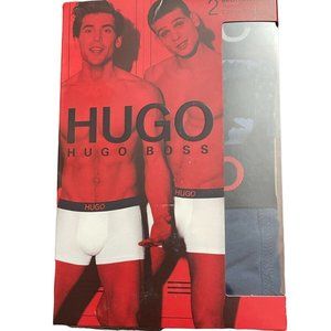 Hugo Boss Multi Color Cotton Stretch Boxer Trunks 2 Pair Size Extra Large